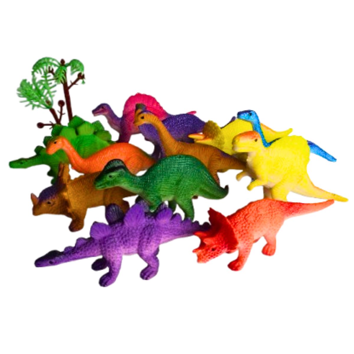 Kit Dinossauros Super Power Jurássico Brinquedo 13 Peças Kit Dinossauros Super Power Jurássico Brinquedo 13 Peças